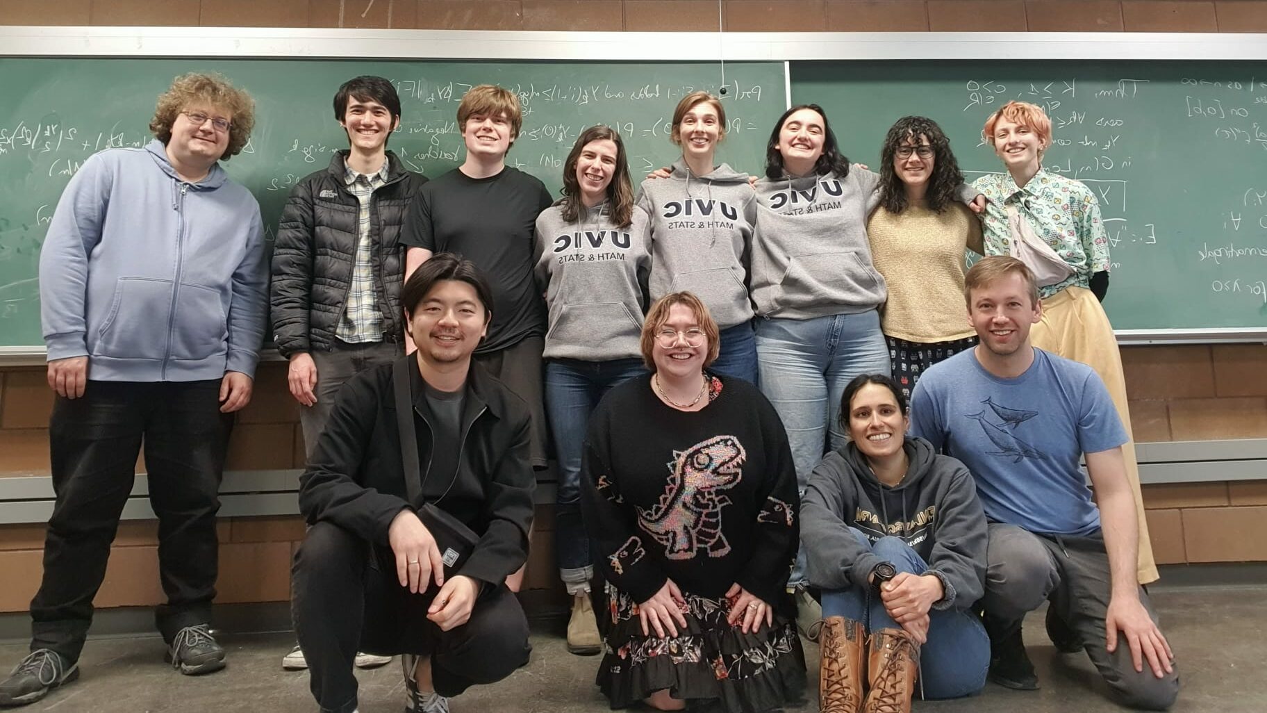 A group photo of some of the discrete mathematicians at UVic